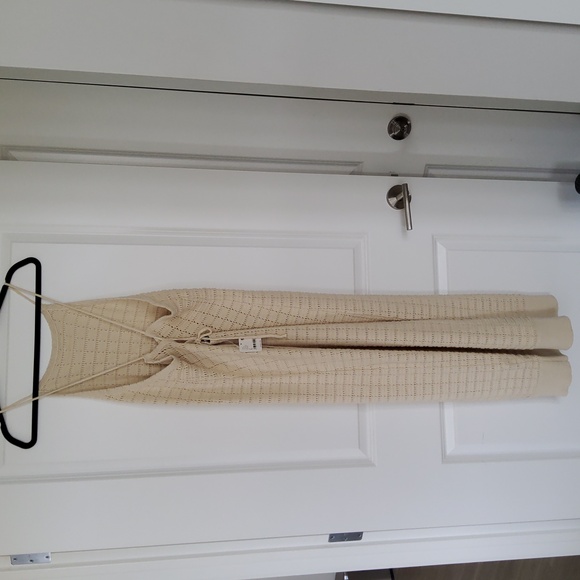 Free People Mallorca Fauxchet Sweater Midi Dress in Natural - L - Picture 12 of 16